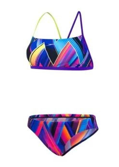 Speedo Flipturns Fizz Bounce Crossback Swim Bikini - Violet / Lime / Turquoise -Speedo Store 39376 8 10838c552 original 1 2