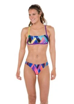 Speedo Flipturns Fizz Bounce Crossback Swim Bikini - Violet / Lime / Turquoise -Speedo Store 39378 8 10838c552 a original 1