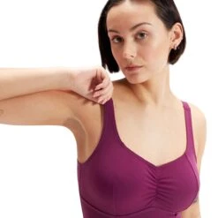 SPEEDO SHAPING AQUANITE 1 PIECE SWIMSUIT - BERRY COOL -Speedo Store 8 00307015355 w3