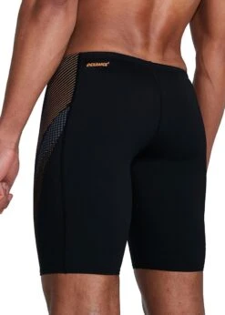 Speedo Tech Panel Jammer - Black/ Papaya Punch/ USA Charcoal -Speedo Store 8 04512h054 w2