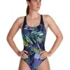 Speedo Placement Powerback Swimsuit - Navy/ Ultraviolet/ Yellow/ Adriatic 2 Speedo Placement Powerback Swimsuit - Navy/ Ultraviolet/ Yellow/ Adriatic -Speedo Store 8 06187h145 1