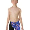 Speedo Junior Boy's Fastskin Endurance+ Highwaist Jammer - Black/ Blue / Kanji Lights
