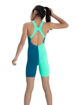 Speedo Girl's Fastskin Junior Endurance+ Kneesuit - Nordic Teal / Green Glow -Speedo Store 8 09732d884 44 1
