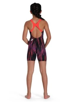 Speedo Girl's Fastskin Endurance+ Openback Kneeskin - Black/ Phoenix Red/ Violet 13 Speedo Girl's Fastskin Endurance+ Openback Kneeskin - Black/ Phoenix Red/ Violet -Speedo Store 8 09732h024 4