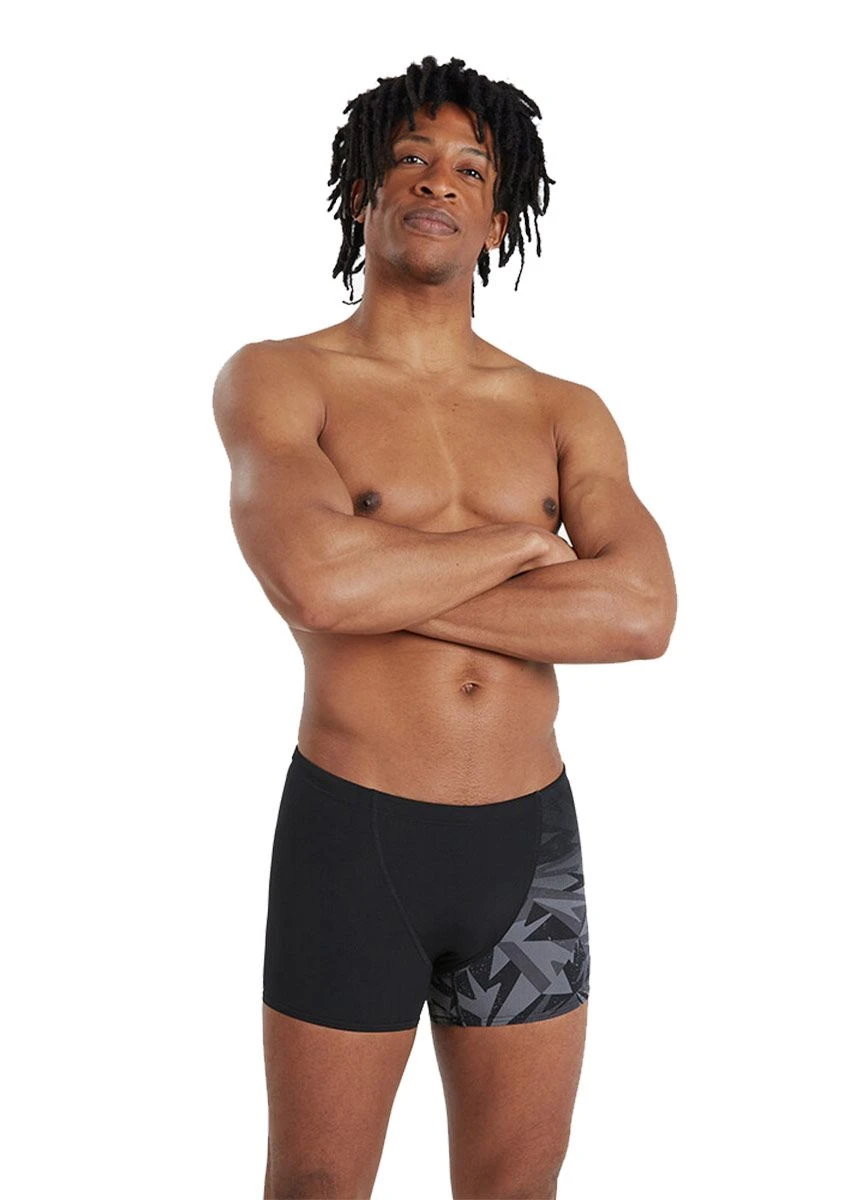 Speedo HyperBoom Placement V-Cut Aquashort - Black/ Oxid Grey 3 Speedo HyperBoom Placement V-Cut Aquashort - Black/ Oxid Grey