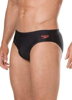 Speedo Placement 7cm Brief - Black / Chroma Blue / Lava Red -Speedo Store 8 09739c725 d