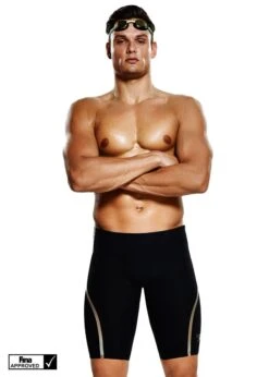 Speedo LZR Racer X High Waisted Jammers - Black / Gold