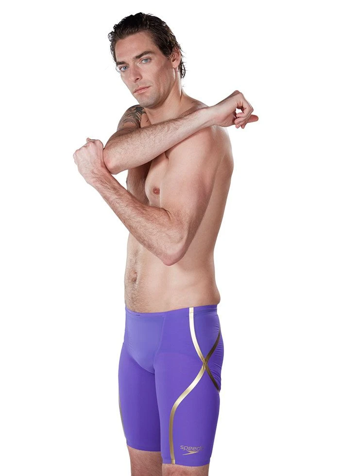 Speedo LZR Racer X High Waisted Jammer Violet / Gold 6 Speedo LZR Racer X High Waisted Jammer Violet / Gold - Image 4
