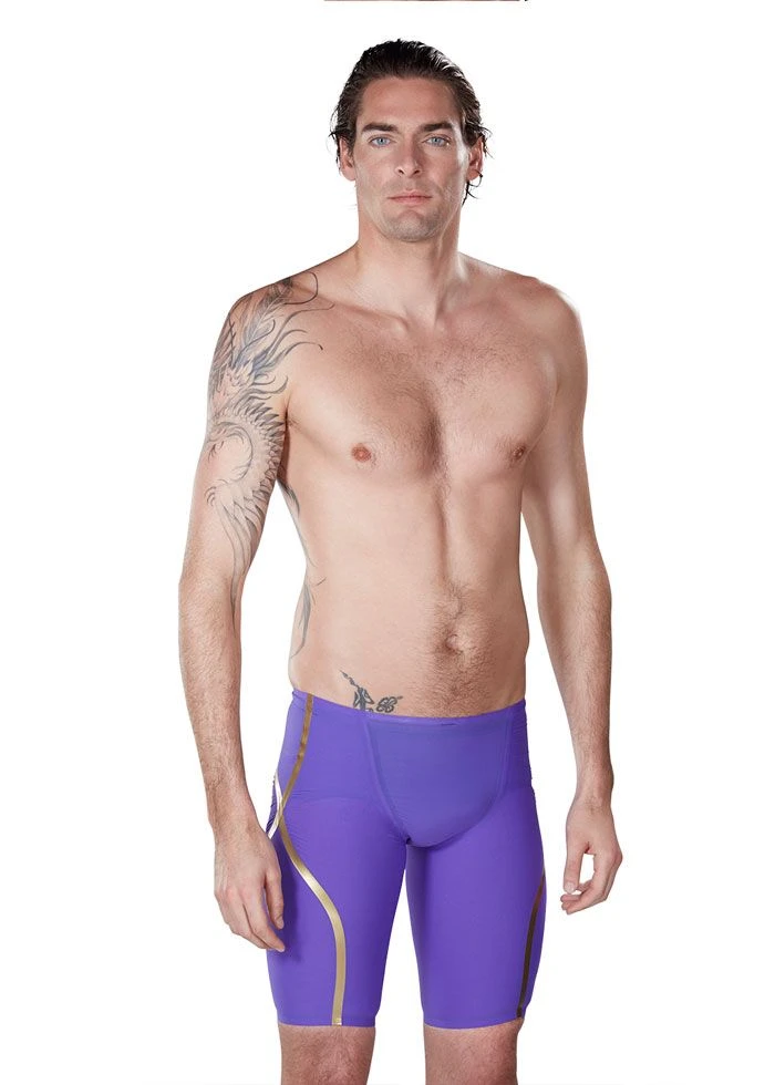 Speedo LZR Racer X High Waisted Jammer Violet / Gold 5 Speedo LZR Racer X High Waisted Jammer Violet / Gold - Image 3