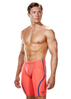 Speedo LZR Racer X High Waisted Jammers - Siren Red / Beautiful Blue