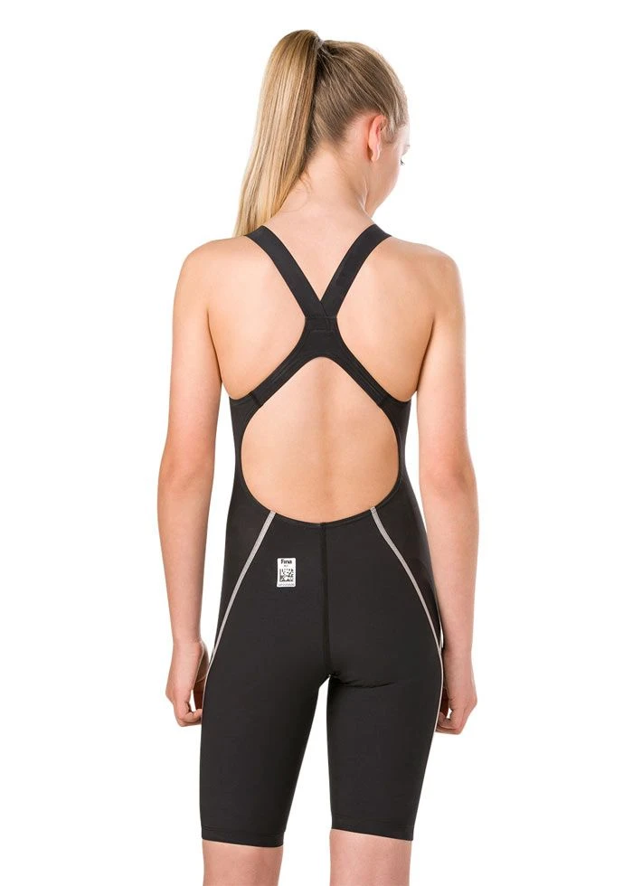 Speedo Fastskin Girls LZR Racer X Kneeskin - Black / Chroma Blue / Brilliant Blue 4 Speedo Fastskin Girls LZR Racer X Kneeskin - Black / Chroma Blue / Brilliant Blue - Image 2