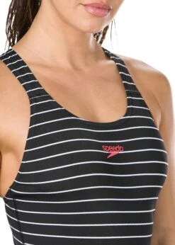 Speedo Endurance+ Printed Medalist Swimsuit - Black / White 15 Speedo Endurance+ Printed Medalist Swimsuit - Black / White -Speedo Store 8 11692c891 d