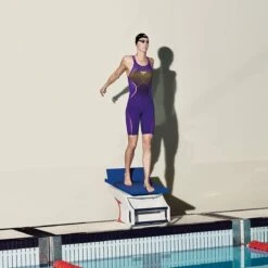 Speedo Fastskin LZR Pure Intent Openback Kneeskin - Ultraviolet / Fluo Yellow -Speedo Store 8 11974f416 3