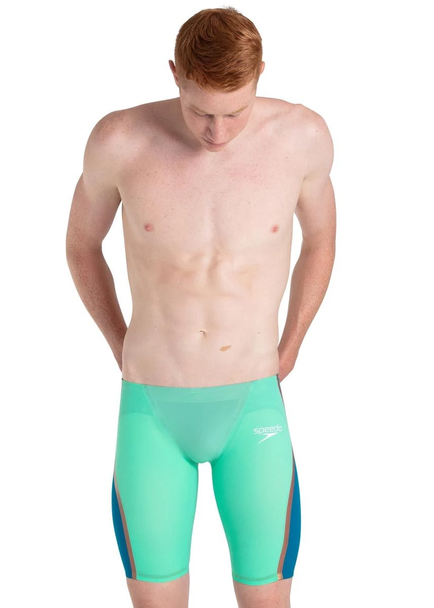 Speedo Men's Fastskin LZR Pure Intent Jammer - Green Glow / Nordic Teal 6 Speedo Men's Fastskin LZR Pure Intent Jammer - Green Glow / Nordic Teal - Image 4