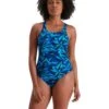 Speedo Boom Logo Allover Medalist Swimsuit - Navy/ Blue/ Pool 1 Speedo Boom Logo Allover Medalist Swimsuit - Navy/ Blue/ Pool -Speedo Store 8 12199g719 1