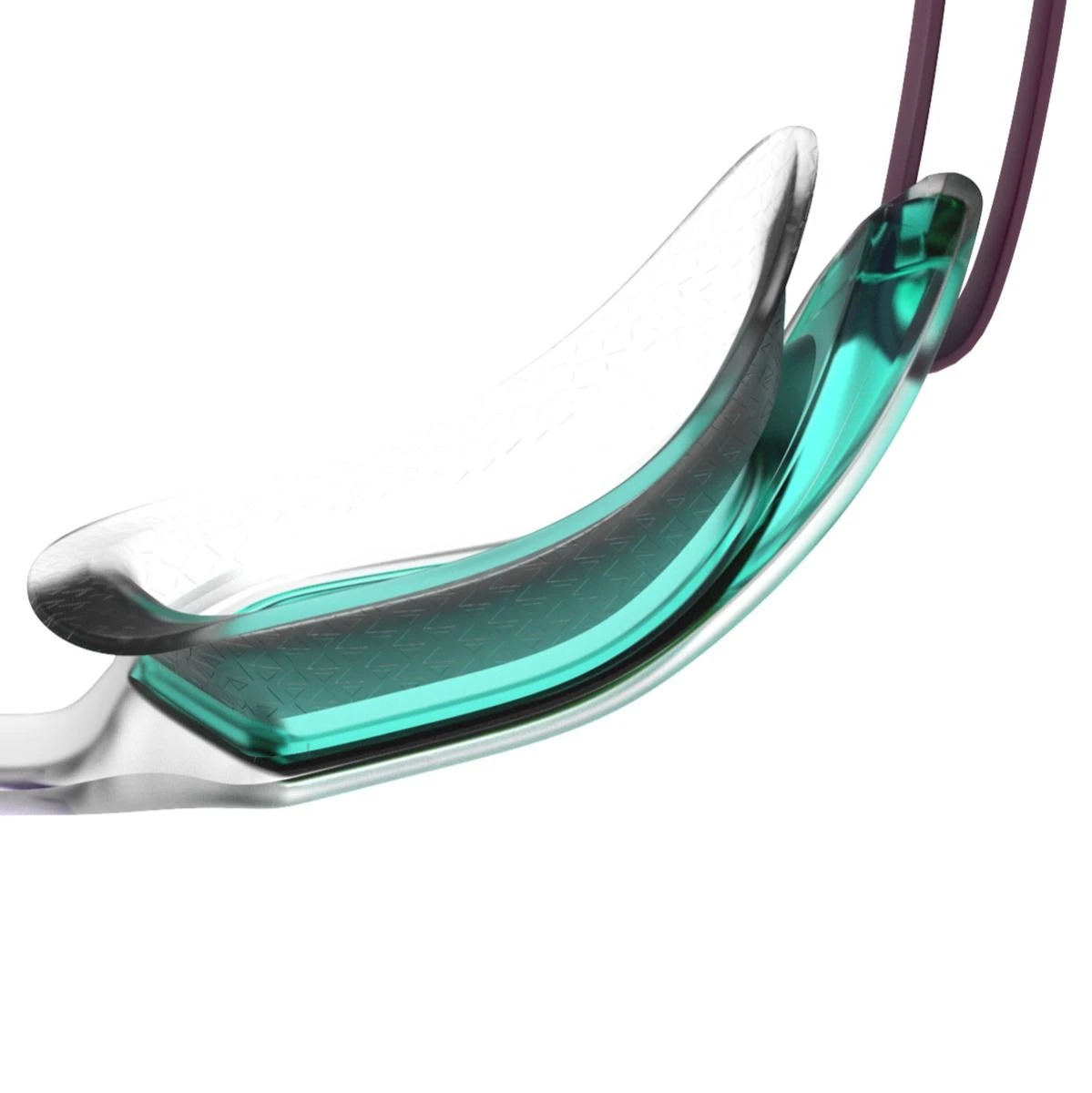 Speedo Hydropulse Junior Goggles - Deep Plum / Light Blue 4 Speedo Hydropulse Junior Goggles - Deep Plum / Light Blue - Image 2