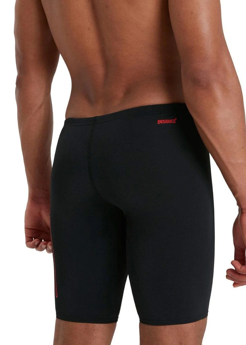 Speedo Boom Logo Placement Jammer - Black/ Fed Red 4 Speedo Boom Logo Placement Jammer - Black/ Fed Red - Image 2