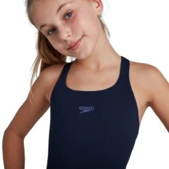 Speedo Girl's Essential Endurance+ Medalist Swimsuit - True Navy 11 Speedo Girl's Essential Endurance+ Medalist Swimsuit - True Navy -Speedo Store 8 12516d740 3