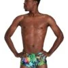 Speedo Lucid Jungle 17cm Training Brief - Green/ Adriatic/ Red/ Black -Speedo Store 8 12840h149