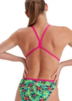 Speedo Melon Mayhem Allover Vback Swimsuit - Lime/ Pink/ Green/ Watermelon -Speedo Store 8 12843g804 w3