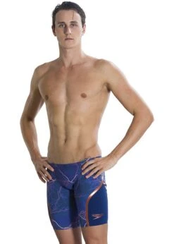 Speedo LZR Racer X High Waisted Jammers - Blue / Copper