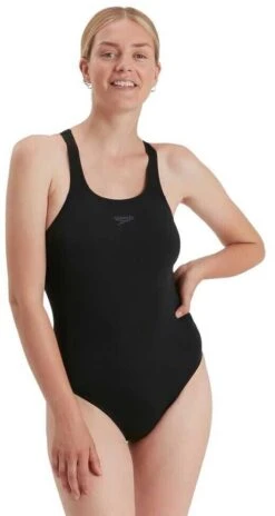 Speedo Eco Endurance+ Medalist Plus Size Swimsuit - Black -Speedo Store speedo eco endurance medalist swimsuit 8 134710001 black