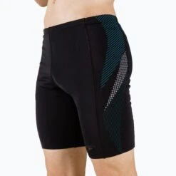 Speedo Tech Panel Jammer - Black/ Pool/ Charcoal -Speedo Store speedo tech panel jammer panske plavky cerne 68 04512g689 0