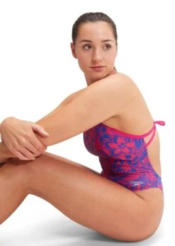 Speedo Allover Digital Tie Back Swimsuit - Bondi Night Floral -Speedo Store tumbnail 0843802c 9900 49e8 ac9a c3b60982cf1c