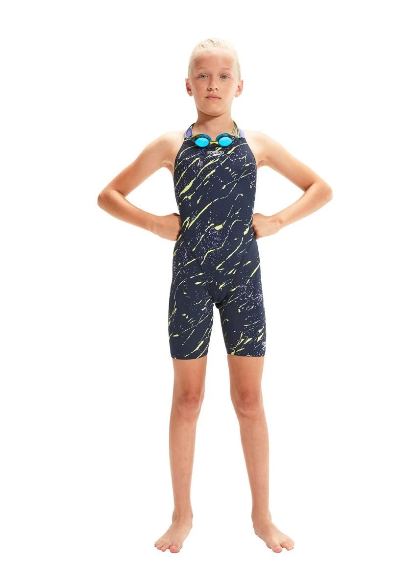 Speedo Fastskin Junior Endurance+ Kneeskin - True Navy/ Miami Lilac/ Spritz 6 Speedo Fastskin Junior Endurance+ Kneeskin - True Navy/ Miami Lilac/ Spritz - Image 4