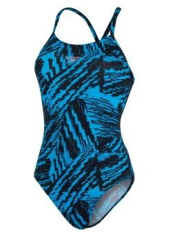 Speedo Allover Fixed Crossback Swimsuit - Black/ Pool -Speedo Store tumbnail 0ae6f83f eacb 4000 be17 4edfb41dd3eb