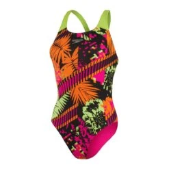 Speedo Placement Powerback Swimsuit - Pink/ Lime/ Salso/ Black -Speedo Store tumbnail 0ba0394b 985e 4143 856c 12490a4983b8