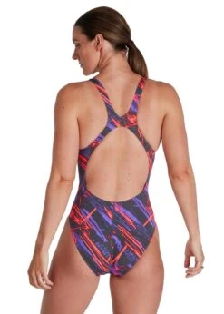 Speedo Allover Recordbreaker Swimsuit - USA Charcoal/ Ultraviolet/ Phoenix Red -Speedo Store tumbnail 0c768a88 aad0 48a0 8c45 ab905a8e49ae