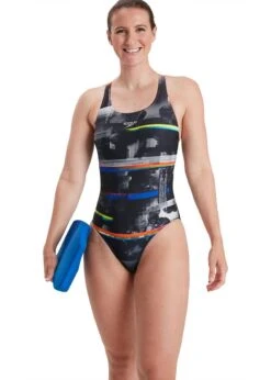 Speedo Women's Placement Digital Powerback Swimsuit - Black/ Salso/ White/ Blue -Speedo Store tumbnail 0ff56836 e8ad 4d29 b78b 918f43fb1608