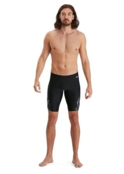 Speedo Allover V-Cut Jammer - Black/ Charcoal/ White -Speedo Store tumbnail 1767cbc6 864f 4353 a602 22a6145773b3