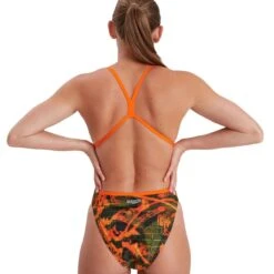Speedo Wall Spray Allover Vback Swimsuit - Salso/ Black/ Olive -Speedo Store tumbnail 182de739 1e0c 48ad b3b6 a3ff893e112f