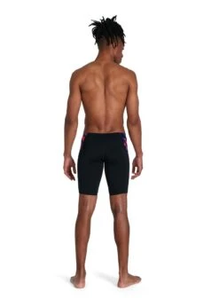 Speedo Allover Digital V-Cut Jammer - Black/ Red/ Blue/ Ultraviolet