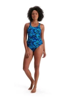 Speedo Boom Logo Allover Medalist Swimsuit - Navy/ Blue/ Pool -Speedo Store tumbnail 1c993d04 8283 416e a851 ecc47faf9eb8