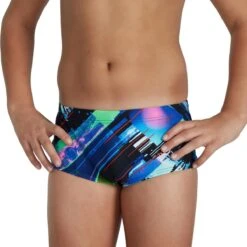 Speedo Boy's Glitchzone 13cm Brief - Black/ Red/ Green/ Adriatic -Speedo Store tumbnail 239e9b12 ed5a 4a2f ae3e d5b8f8774fb5