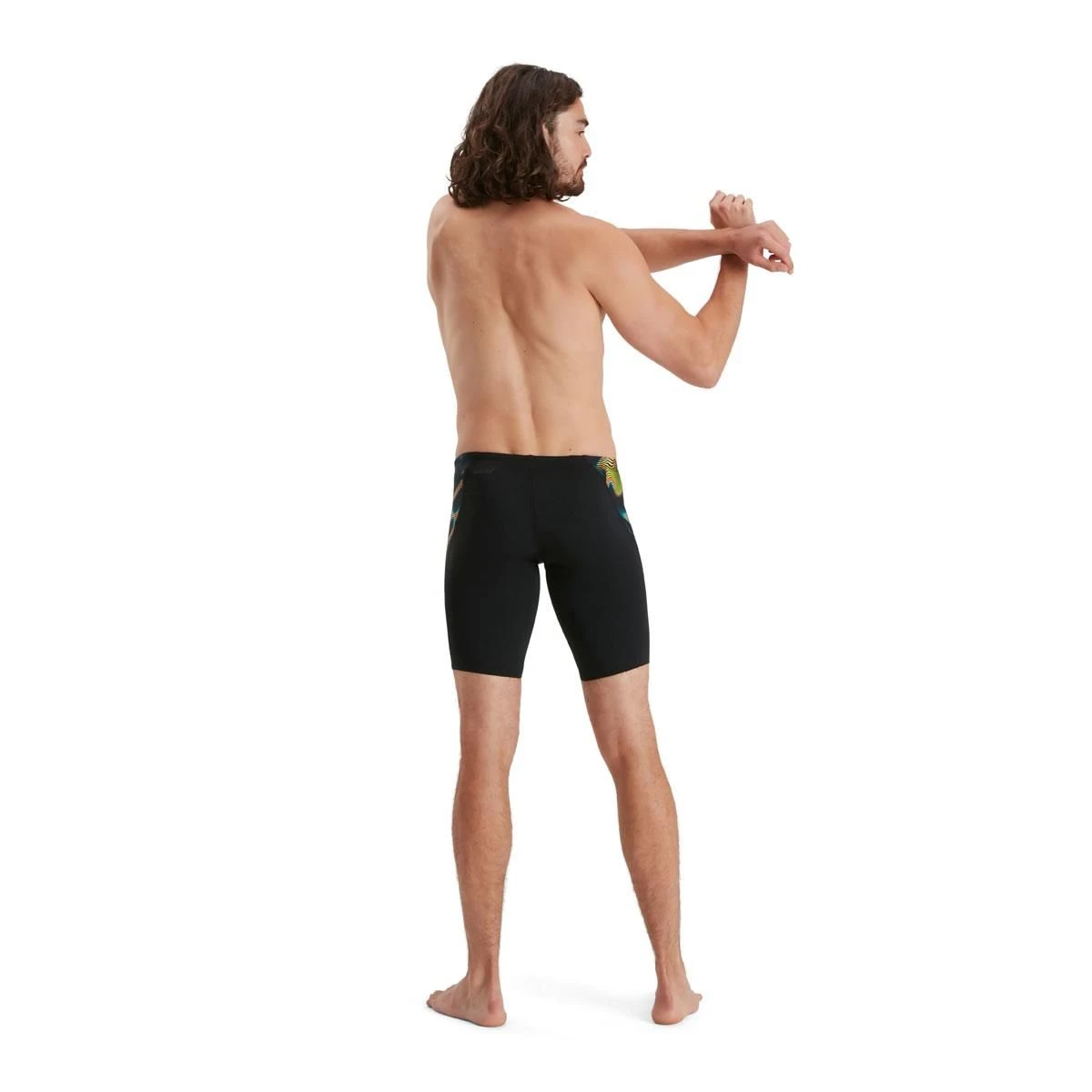 Speedo Allover Digital V-Cut Jammer - Black/ Lime/ Salso/ Adriatic 14 Speedo Allover Digital V-Cut Jammer - Black/ Lime/ Salso/ Adriatic - Image 12