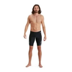 Speedo Allover V-Cut Jammer - Black/ Charcoal/ White -Speedo Store tumbnail 2b8fa1ee 311f 4228 b695 5f87ac3ebb44