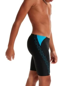 Speedo Boy's HyperBoom Splice Jammer - Black/ Bolt