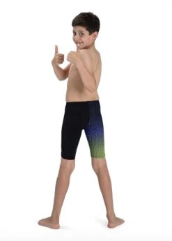 Speedo Boy's Fastskin Junior Endurance+ High Waisted Jammer - Black / Violet