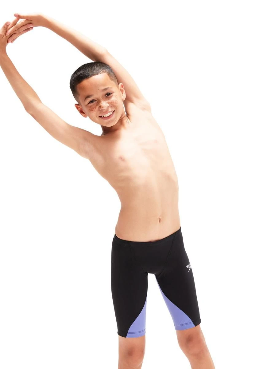 Speedo Fastskin Junior LZR Ignite Jammer - Black/ Miami Lilac 4 Speedo Fastskin Junior LZR Ignite Jammer - Black/ Miami Lilac - Image 2