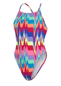 Speedo Rainbow Wave Allover Tie-Back Swimsuit - Multi -Speedo Store tumbnail 3c6f900b 47c8 4935 8905 7e5ca19b950f
