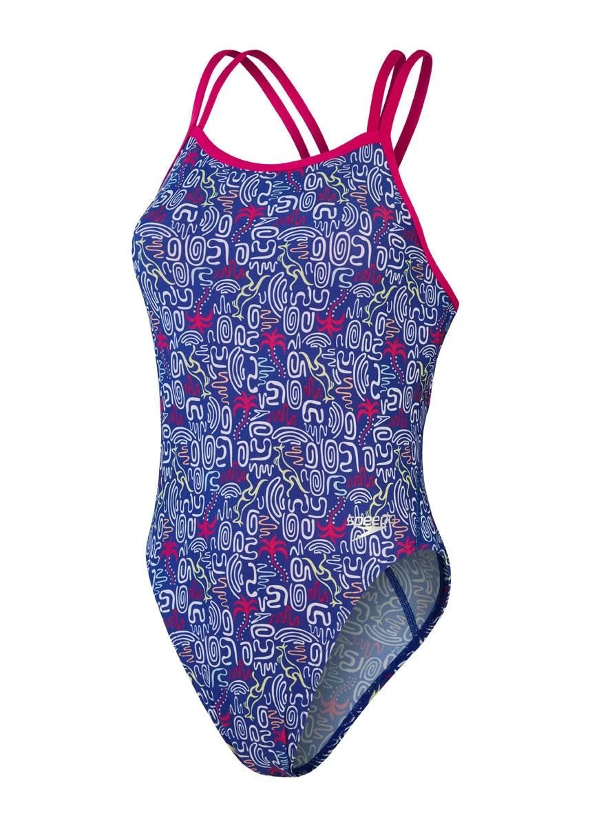 Speedo Allover Digital Starback Swimsuit - Jump Around 10 Speedo Allover Digital Starback Swimsuit - Jump Around - Image 8