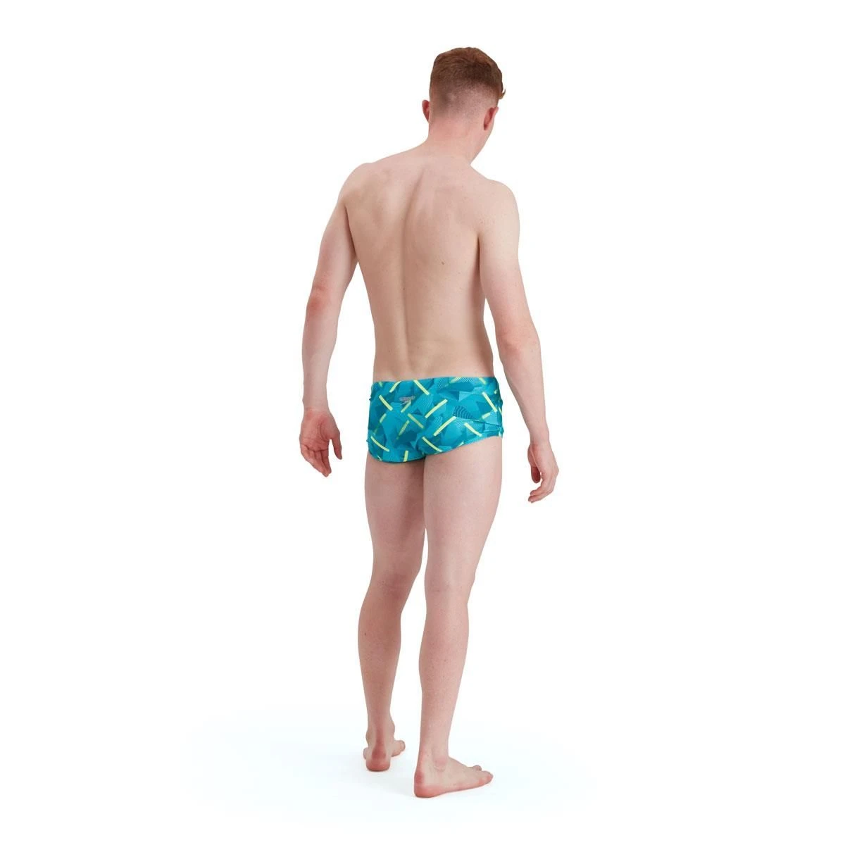 Speedo Geo Stripe 17CM Training Brief - Nordic Teal/ Adriatic/ Fluo Yellow 10 Speedo Geo Stripe 17CM Training Brief - Nordic Teal/ Adriatic/ Fluo Yellow - Image 8