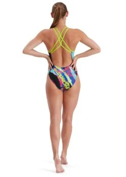 Speedo Rip It Up Allover Starback Swimsuit - Lime/ Light Adriatic/ Electric Pink -Speedo Store tumbnail 443e057a 7f56 45bb b872 c06202c496e7