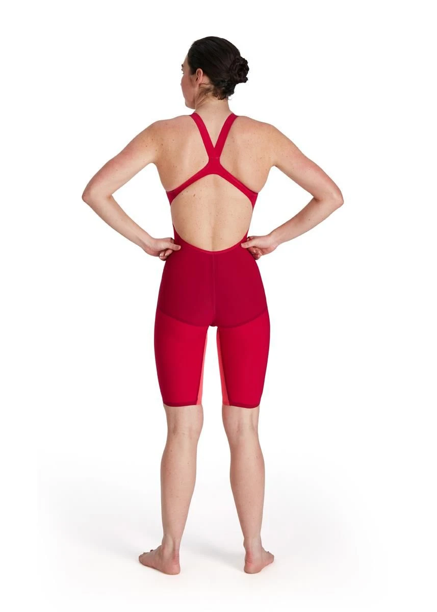 Speedo Fastskin LZR Pure Valor Openback Kneeskin - Sunrise 3 Speedo Fastskin LZR Pure Valor Openback Kneeskin - Sunrise