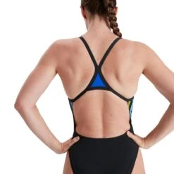 Speedo Placement Digi Turnback Swimsuit - Blue/ Black/ Adriatic 19 Speedo Placement Digi Turnback Swimsuit - Blue/ Black/ Adriatic -Speedo Store tumbnail 518821ad 01ca 4bb8 8e62 40b10f46455d