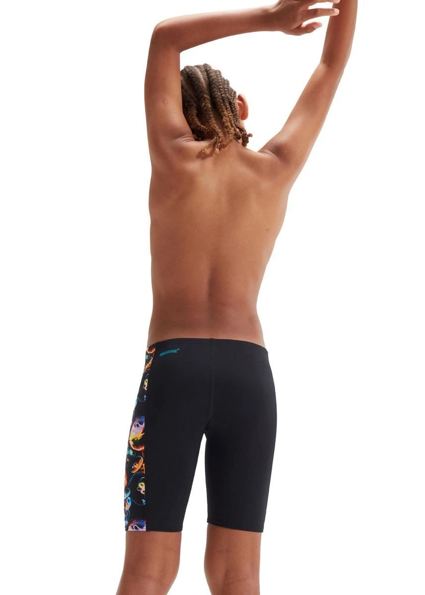 Speedo Boys Digital Panel Jammer - Black/Hypersonic Blue/Volcanic Orange/Lumo Green/Fluo Tiger 3 Speedo Boys Digital Panel Jammer - Black/Hypersonic Blue/Volcanic Orange/Lumo Green/Fluo Tiger